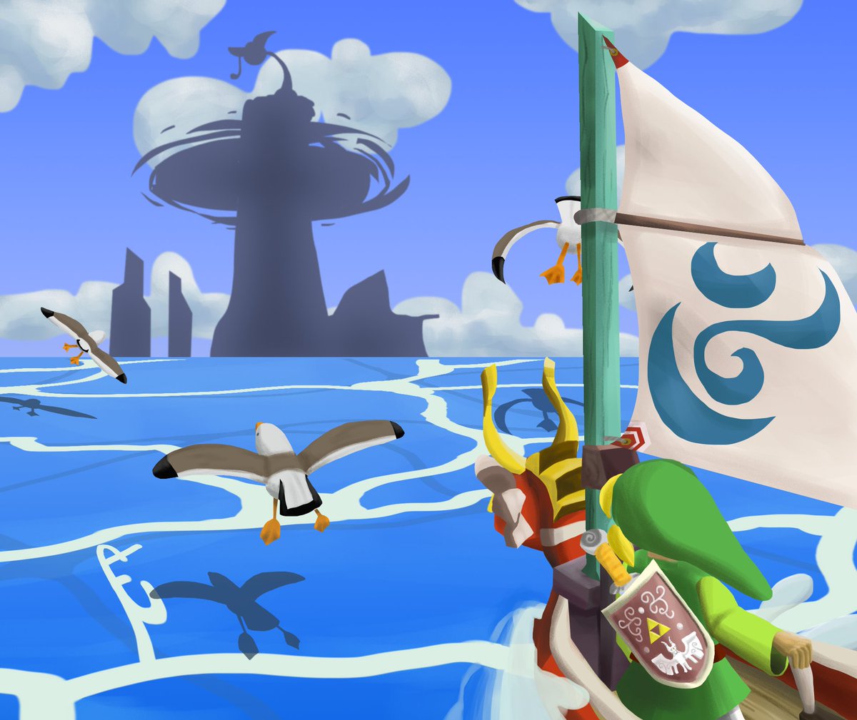 GreenKorvus's tweet image. Just finished this artwork, pretty happy with how it came out. #nintendo #fanart #digitalart #LegendOfZelda #Windwaker #link #KingOfRedLions