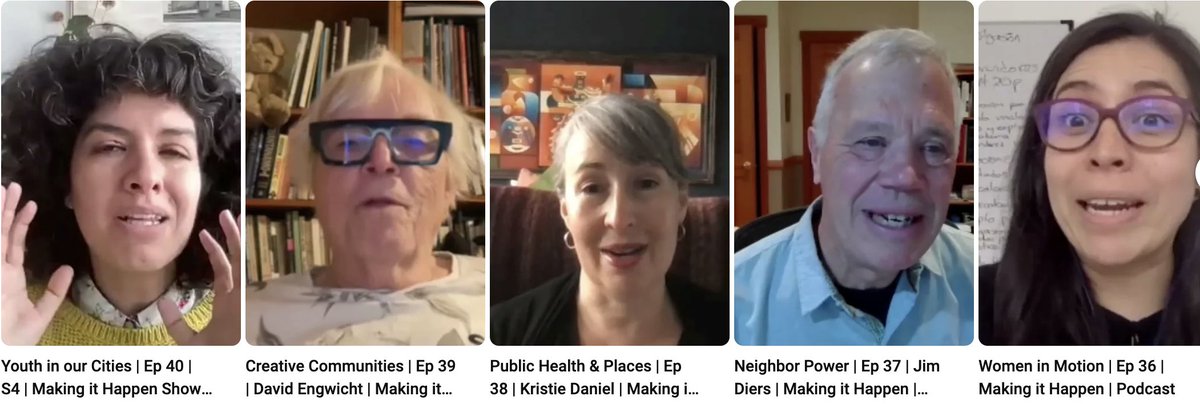 The 4th season of 'Making It Happen' interviews with #PlacemakingX leaders is now out from @AzbahAnsari of @Placemaking_pk. Including many #Placemaking luminaries. They all can be found here, along with past seasons: youtube.com/@peacemakerspa… #PlacemakingPakistan