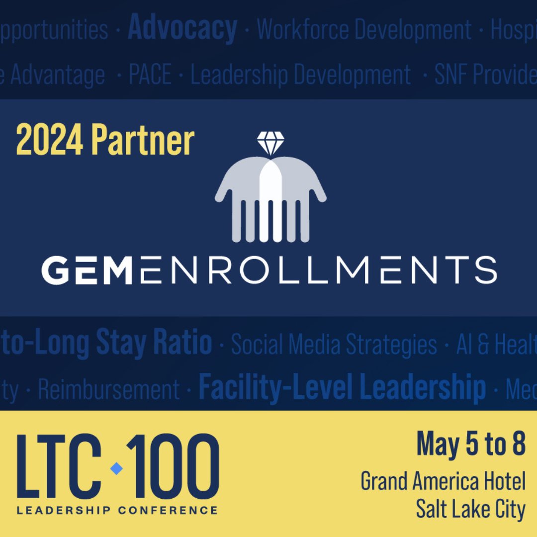 We're currently at the LTC-100 Leadership Conference and couldn't be more excited! 🏥💼

Reach out to schedule a meeting with Baruch Klahr - we want to meet you!

#LTC100 #GEMenrollments #LongTermCare #SNF #ALF