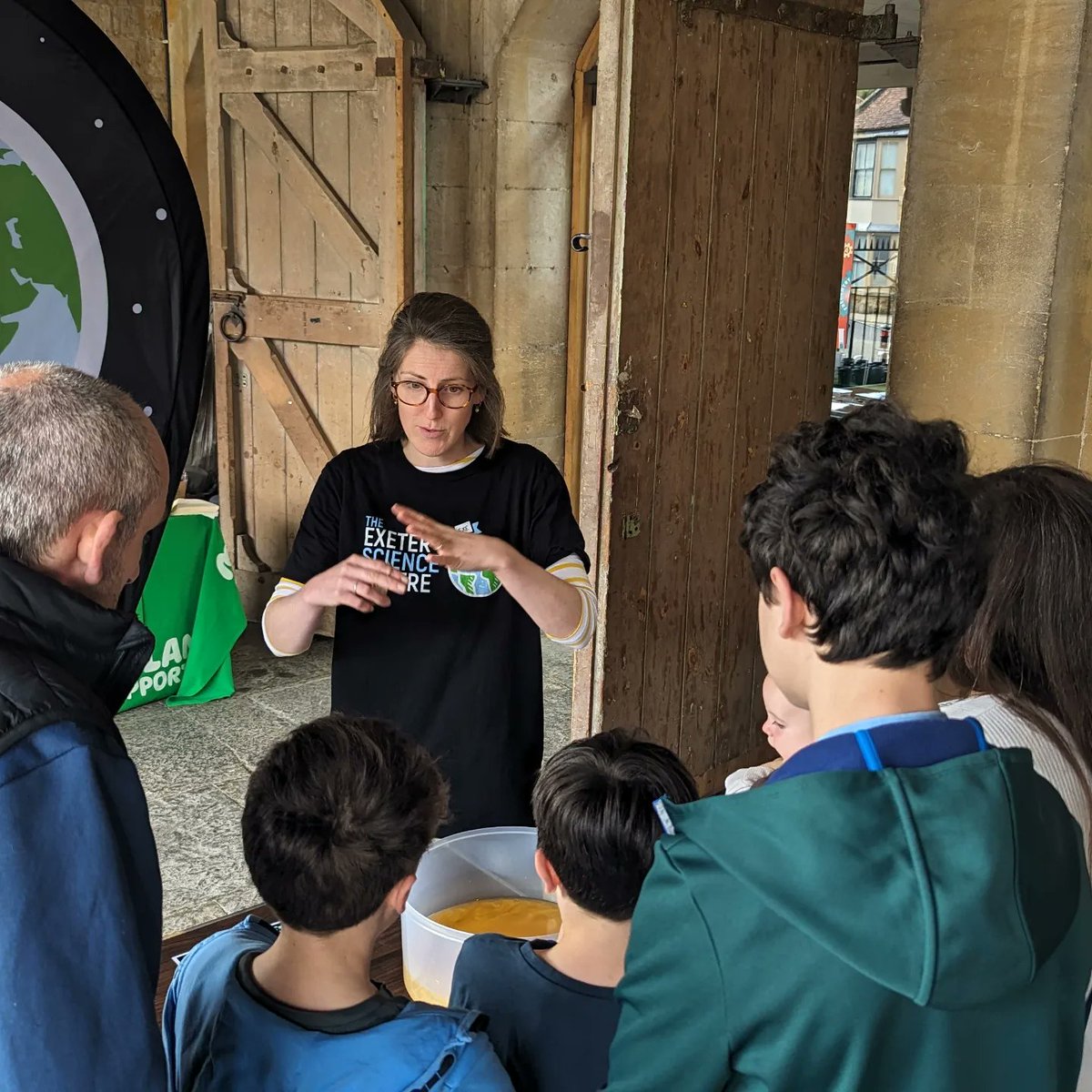 Fantastic day taking #OurWorldFromSpace to the @somerscience festival 🤩 🛰️🌍 Huge thanks to our volunteers Theo & Caitlyn for all their help today 🥰 If you came along, please share your feedback! It only takes a couple of mins & is so helpful for us: tinyurl.com/ESC-OWFS-feedb…