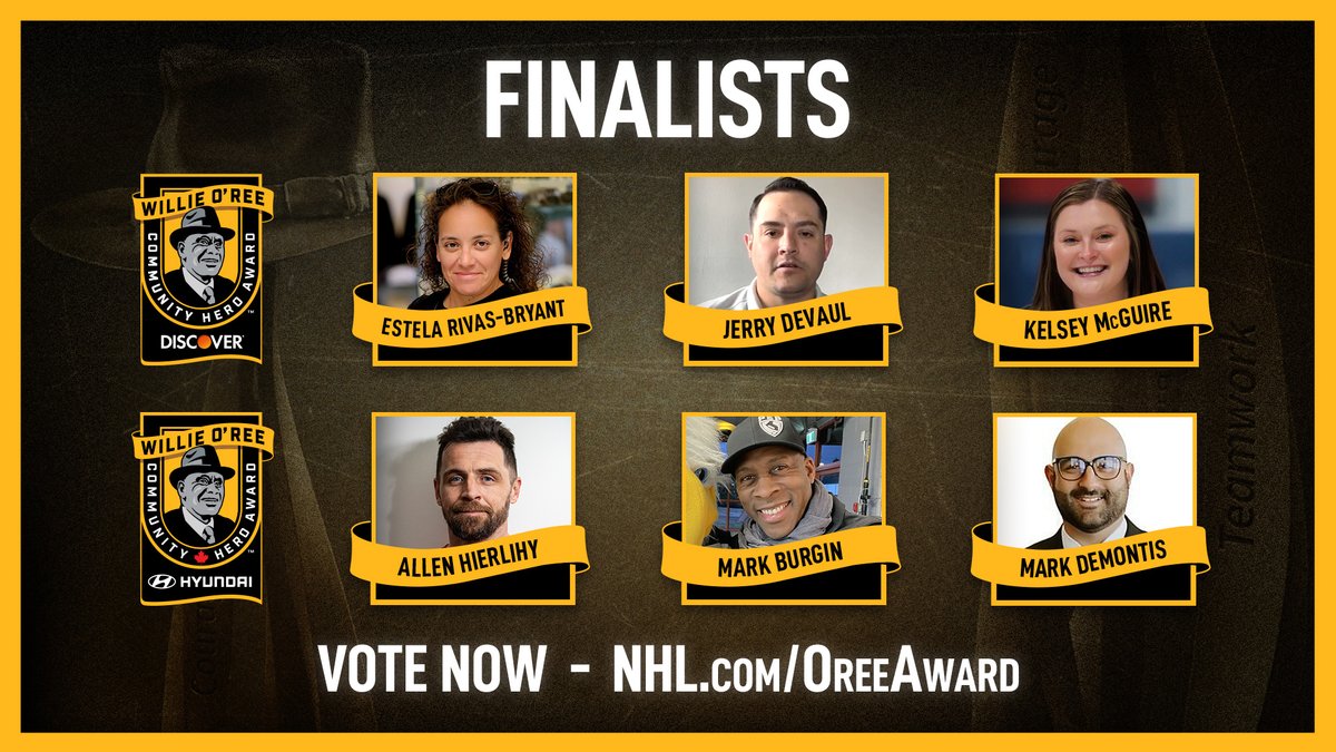 The @NHL announced the three Canadian finalists and three U.S. finalists for the annual Willie O’Ree Community Hero Award. #NHLAwards Fans are encouraged to vote for their community hero at NHL.com/OReeAward Details: media.nhl.com/public/news/18…