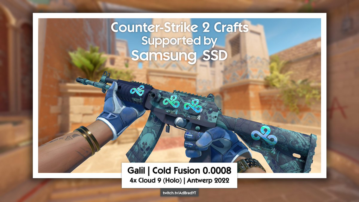 New craft supported by @SamsungUK 

0.000 Galil AR | Cold Fusion w/ 4x Cloud9 Antwerp Holos 🥶