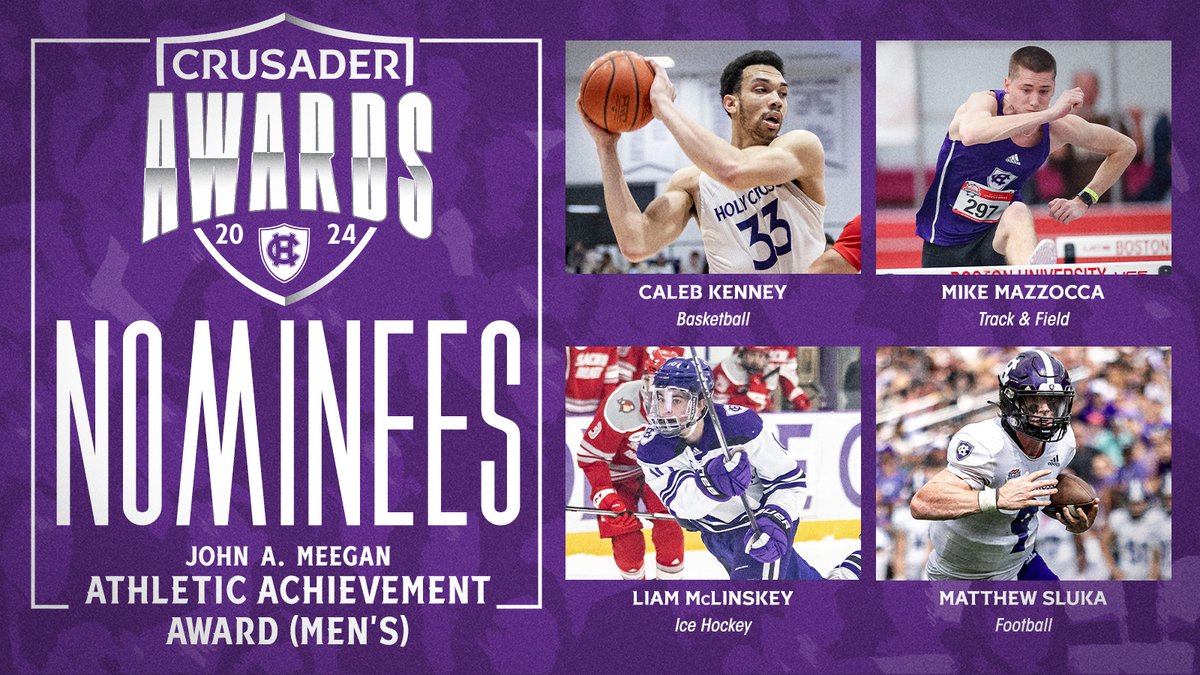 These men have succeeded time and time again and always give it their all! The finalists for the John A. Meegan Athletic Achievement Award are: Caleb Kenney, @hcrossmbb Mike Mazzocca, @hcrosstfxc Liam McLinskey, @hcrossmhockey Matthew Sluka, @hcrossfb #GoCrossGo