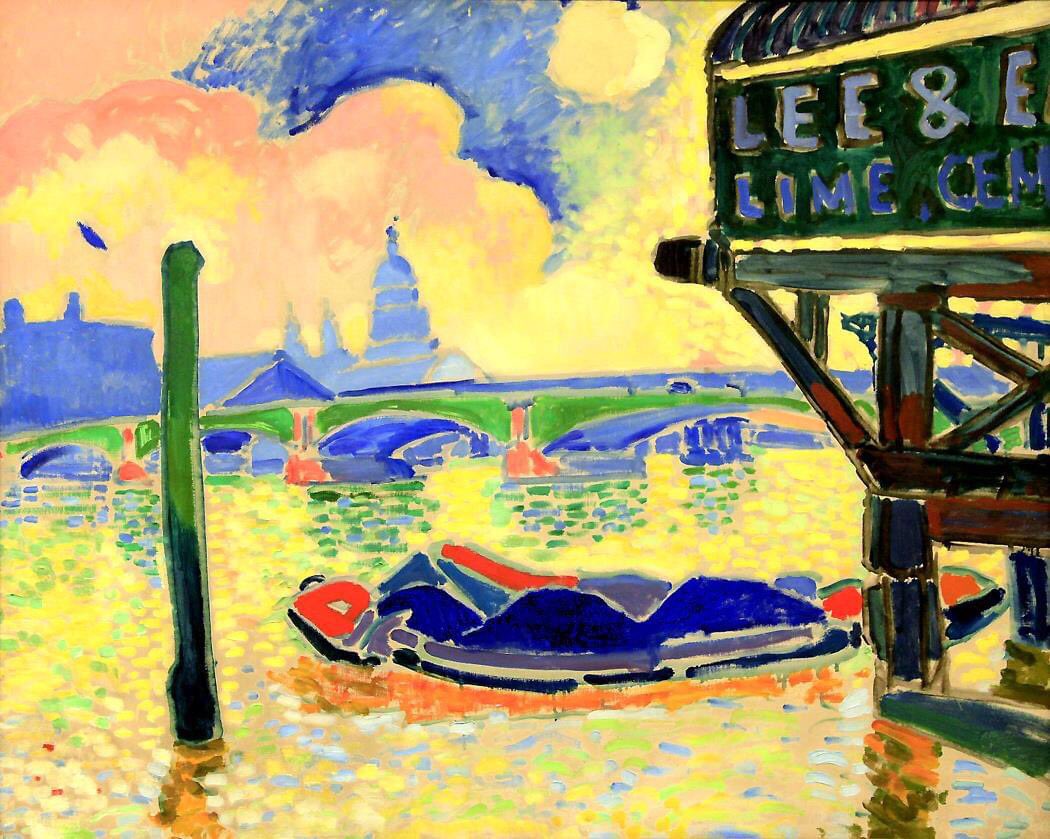 André Derain - Le Pont de Blackfriars, Londres　1907　huile sur toile
Kelvingrove Art Gallery and Museum - Glasgow, GB