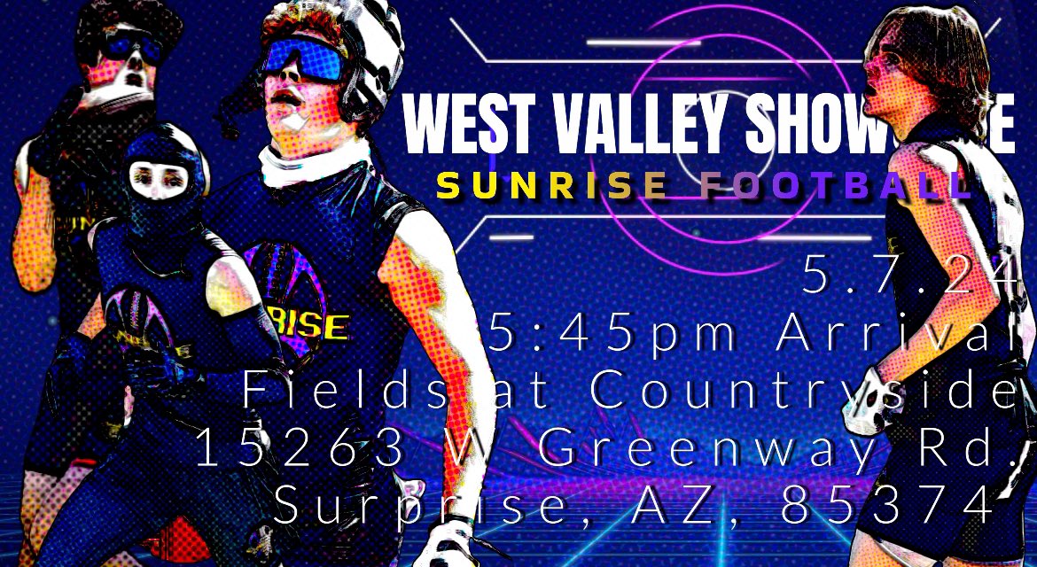 Ready for tomorrow night’s West Valley showcase! Players, arrive for 5:45pm !! 📍15263 W Greenway Rd, Surprise, AZ 85374, 🇺🇸 👊🏻💥@Logan_A_Russell @_ElijahMendez @JesseKirby_ #FastHardFinish