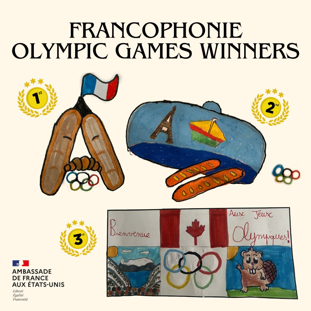 FranceinLA's tweet image. A huge thank you to all the students who participated!
We extend our gratitude to the French National Olympic and Sports Committee, the National Museum of Sports (Nice), Institut Français, CAVILAM – Alliance française, @LeCLEMI, and @LearningVibes!