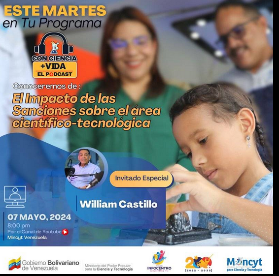 La invitación es para mañana #Martes a las 8:00 pm. No te lo pierdas Pódcast "Con Ciencia + Vida".
