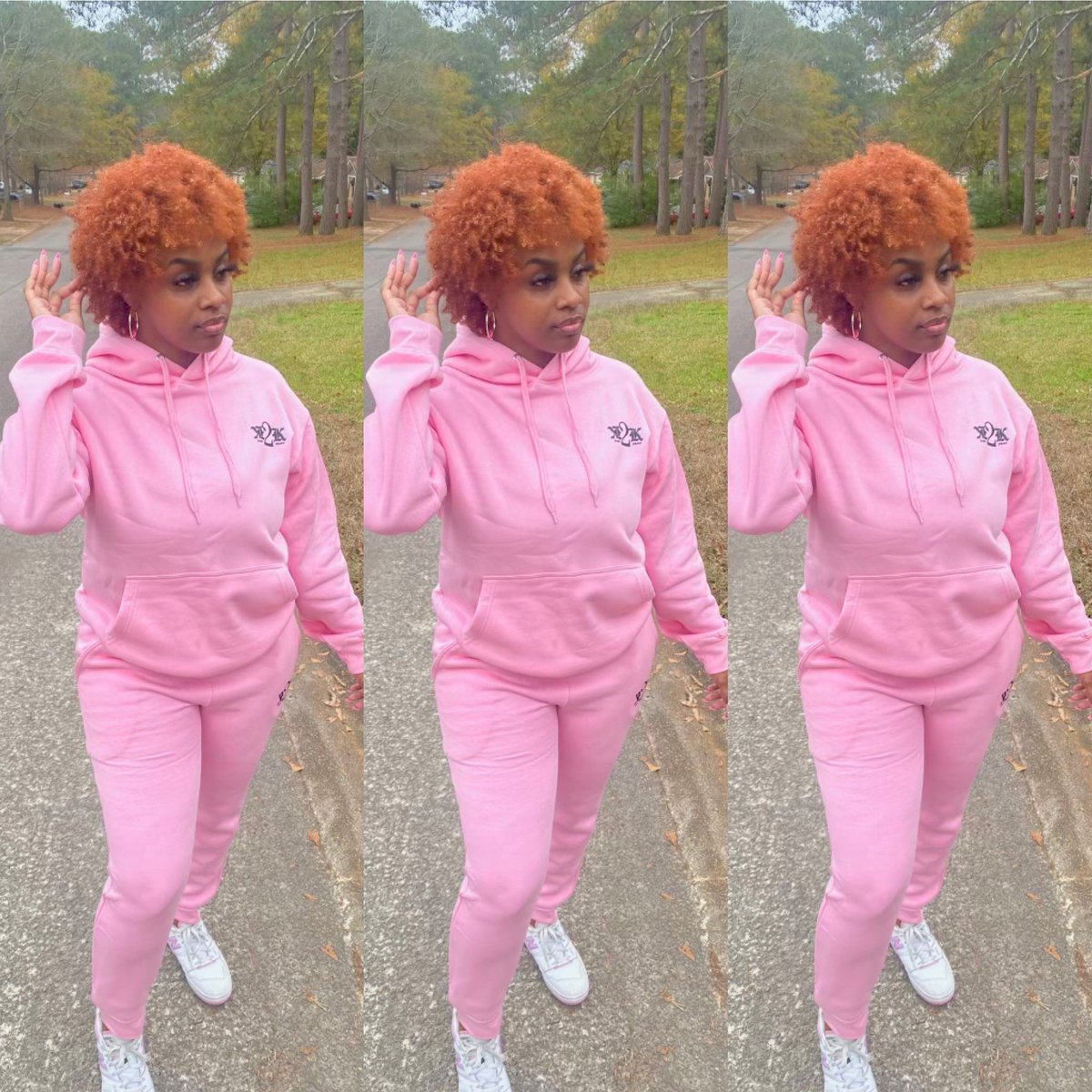 Only 3 pink sweatsuits left, ladies! It's a race to the checkout 🏃‍♀️ Grab 'em before they're gone and join the fabulous pink sweat squad 💅💖 kash2krazy.com/shop/ols/produ…