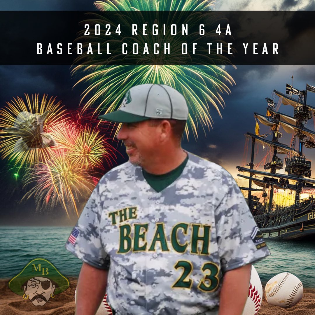🎉 Coach Tim Christy of the Myrtle Beach Seahawks baseball team has been named Region 6 4A Coach of the Year! 🏆 Congratulations! @GasCan17 ⚾👏 #TheBeach