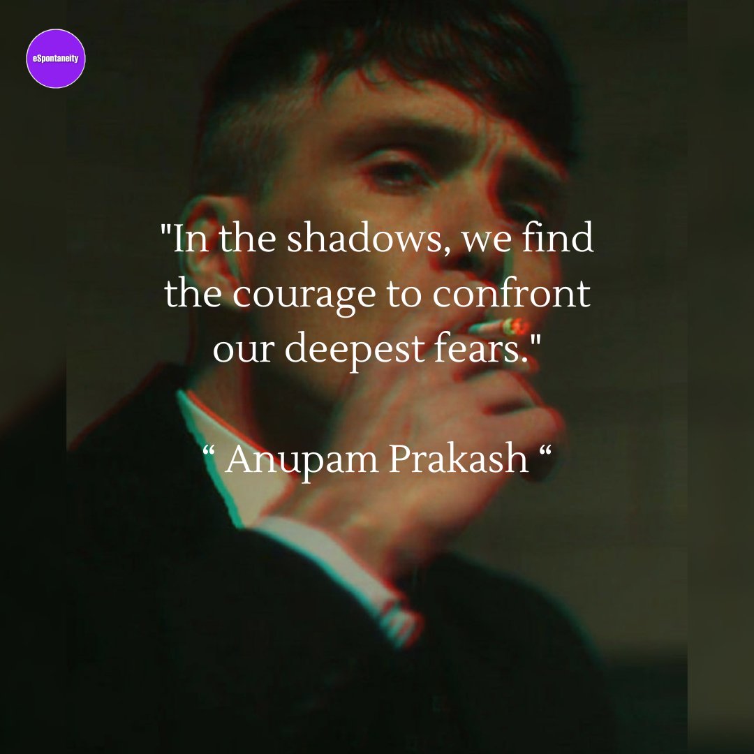 'In the shadows, we find the courage to confront our deepest fears.'

' Anupam Prakash ' 

#espontaneity #healing #shadowwork #anupamshadowwork #post #dailypost #anupamprakashquotes