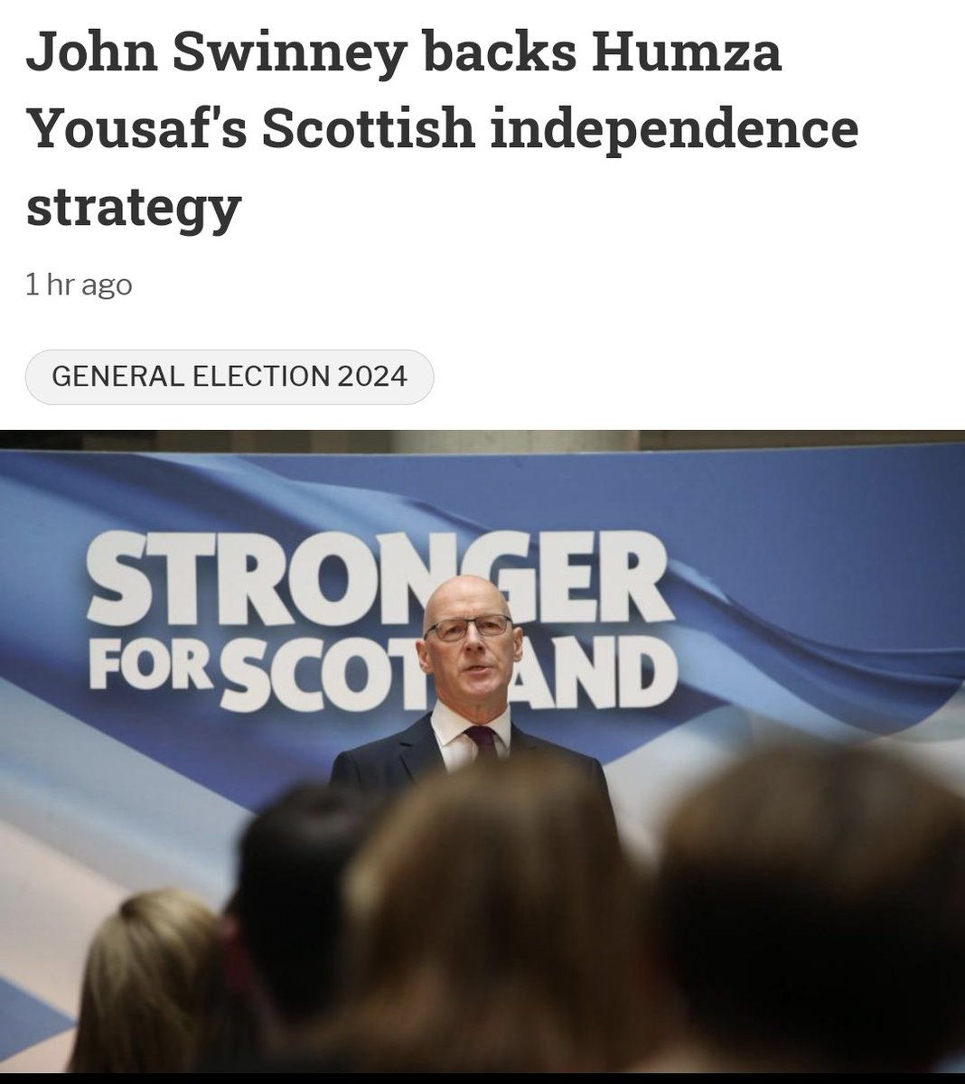 Just what Scotland didn't want. But no matter who's in charge, it's all the SNP can offer. Only one way to stop it- vote them all out.