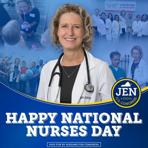 Today is #NationalNursesDay! As the only nurse practitioner in Congress, I’m proud to be a loud voice for nurses in southeast Virginia & across America. I will continue to push for the passage of legislation that addresses the many unique challenges facing our healthcare workers!