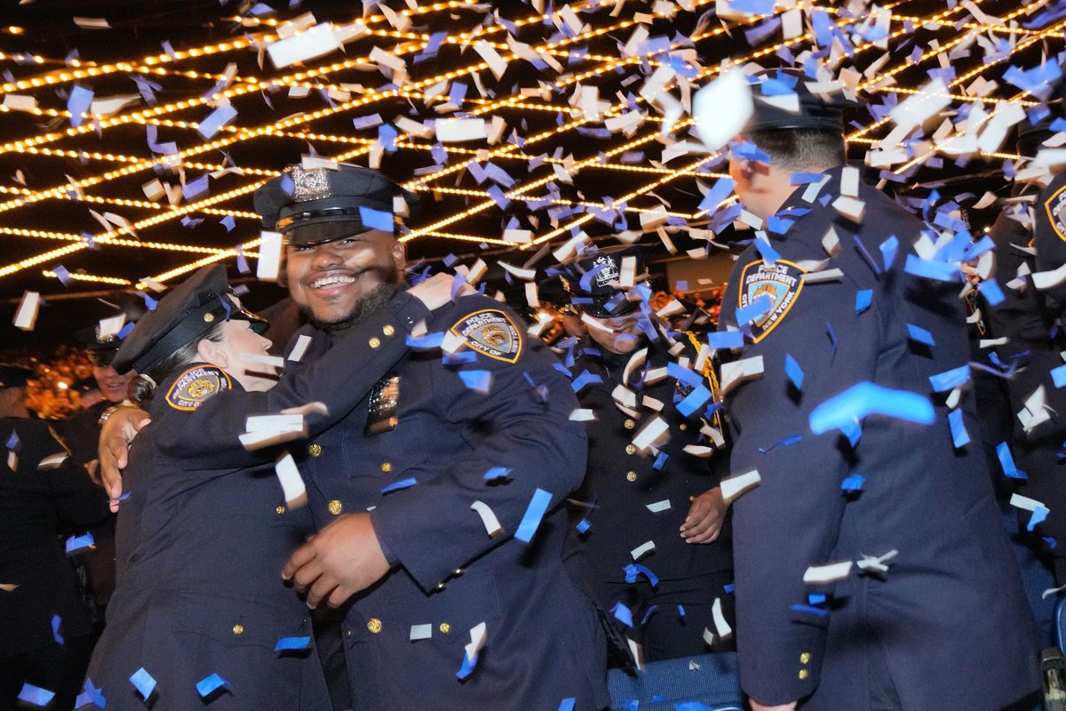 Today, 576 new guardians join the ranks of the finest police force on the globe. They come from 39 countries, speak 285 languages, and will serve and protect the 5 boroughs with courage and honor. Congratulations to the newest members of New York's Finest!