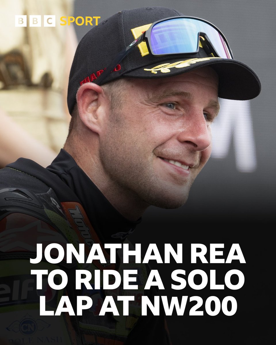 An exciting addition to Thursday's schedule 🤩

Six-time World Superbike champion @jonathanrea will ride a lap of the famous @northwest200 circuit

#BBCBikes