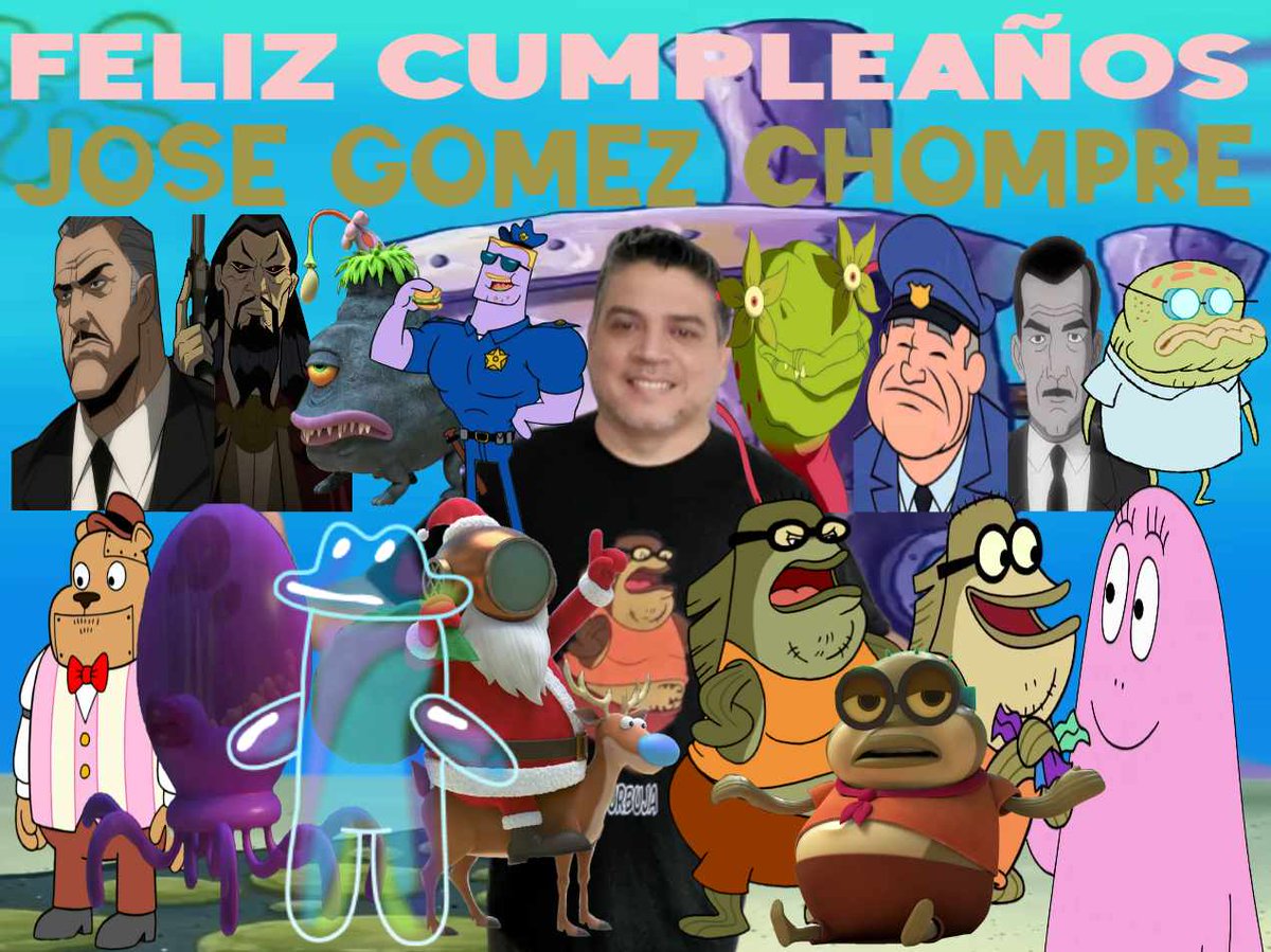 Camelo2017's tweet image. Feliz cumpleaños @chompre hice esta imagen para ti con todos tus personajes más conocidos. Que dios te bendiga.
#BobEsponja #KampKoralLosPrimerosAñosDeBobEsponja #ElShowDePatricioEstrella #BarbapapaYSuFamilia #SupermanHijoRojo #LosJovenesTitanesEnAccion #HarleyQuinn