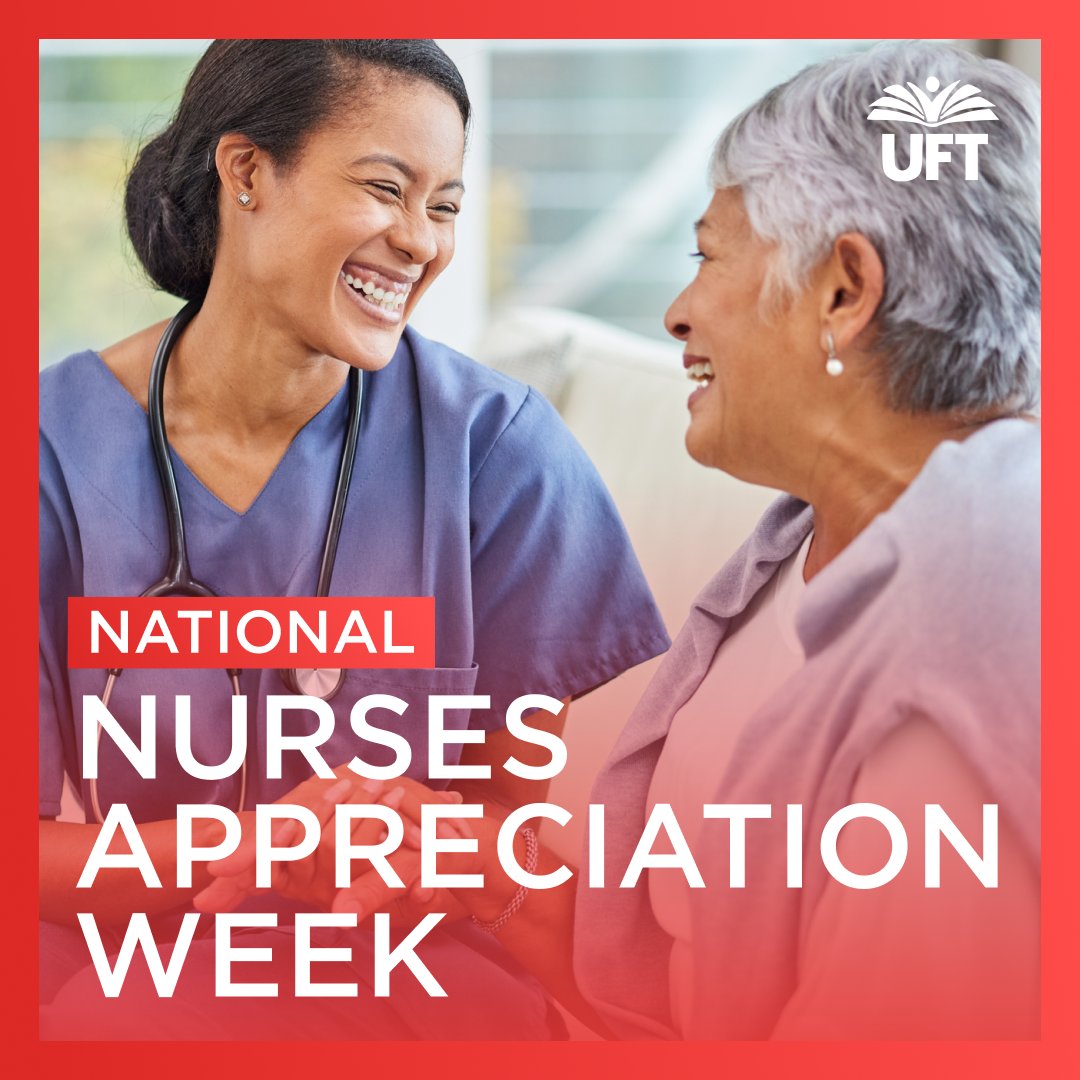 Today is the start of National Nurses Appreciation Week! What @UFT nurses at NYU Langone Hospital-Brooklyn would REALLY appreciate is SAFE STAFFING! 🩺 🏥

Hospitals need to follow NYS's safe staffing law – and the DOH needs to enforce it.

#SafeStaffingSavesLives #NursesWeek