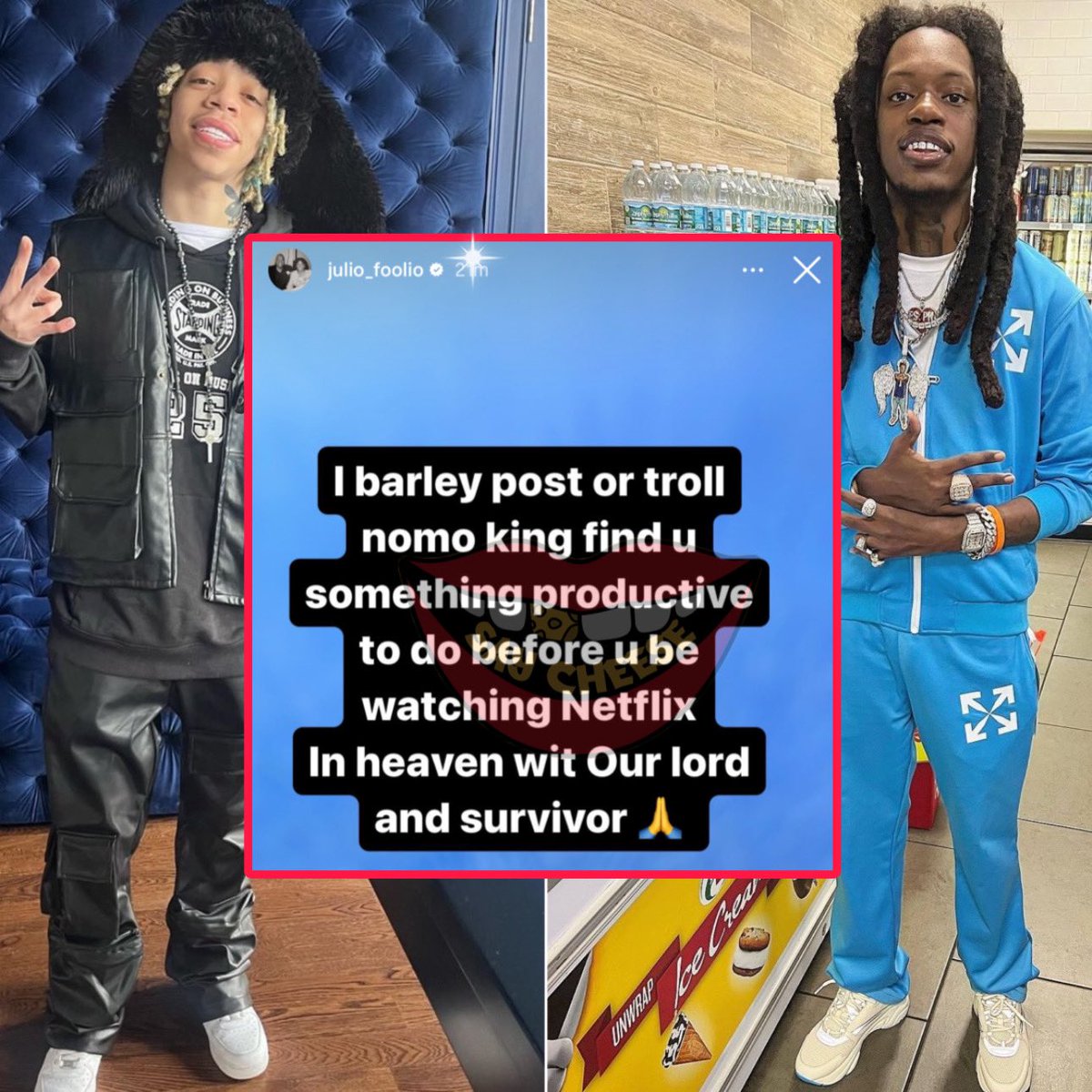 Foolio responds to King after he called him out to a boxing match: “King find you something productive to do before you be watching Netflix in heaven with our lord and savior”