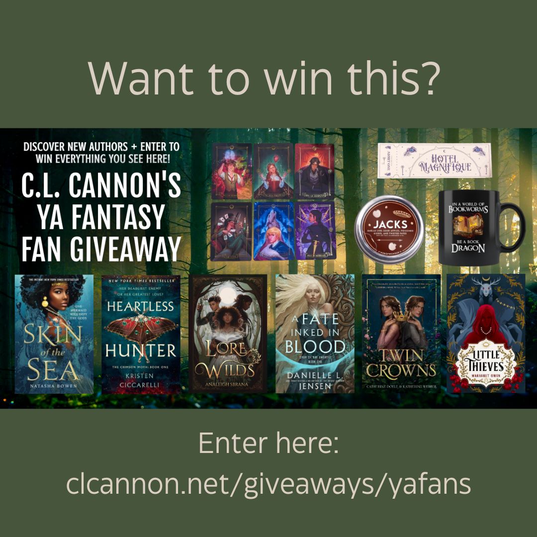 If you are a fan of young adult fantasy, you'll want to check out this giveaway! 

Enter here: clcannon.net/giveaways/yafa… 

#freefantasybooks #HighFantasy #booklife #books📚 #epicadventure