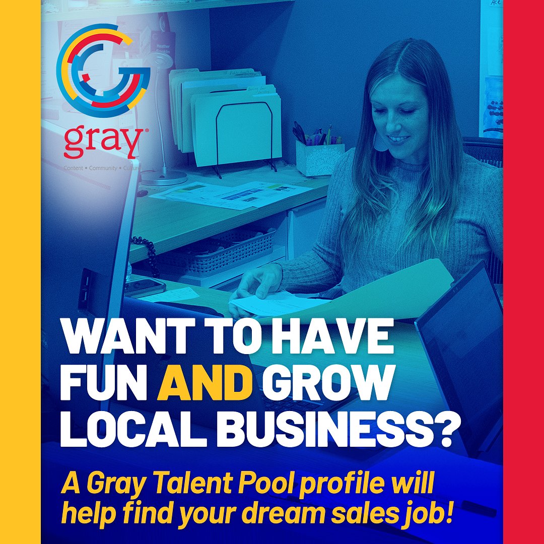 Resume? Check!
Reel?  Check!
Uploaded profile on the Gray Talent Pool?  Sign up now!   
Let Gray's 200+ managers find you and hire you!  Sign up here: bit.ly/3BniXFe #TVJobs