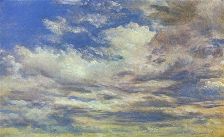 Beautiful cloudscape by John Constable 1822. #clouds