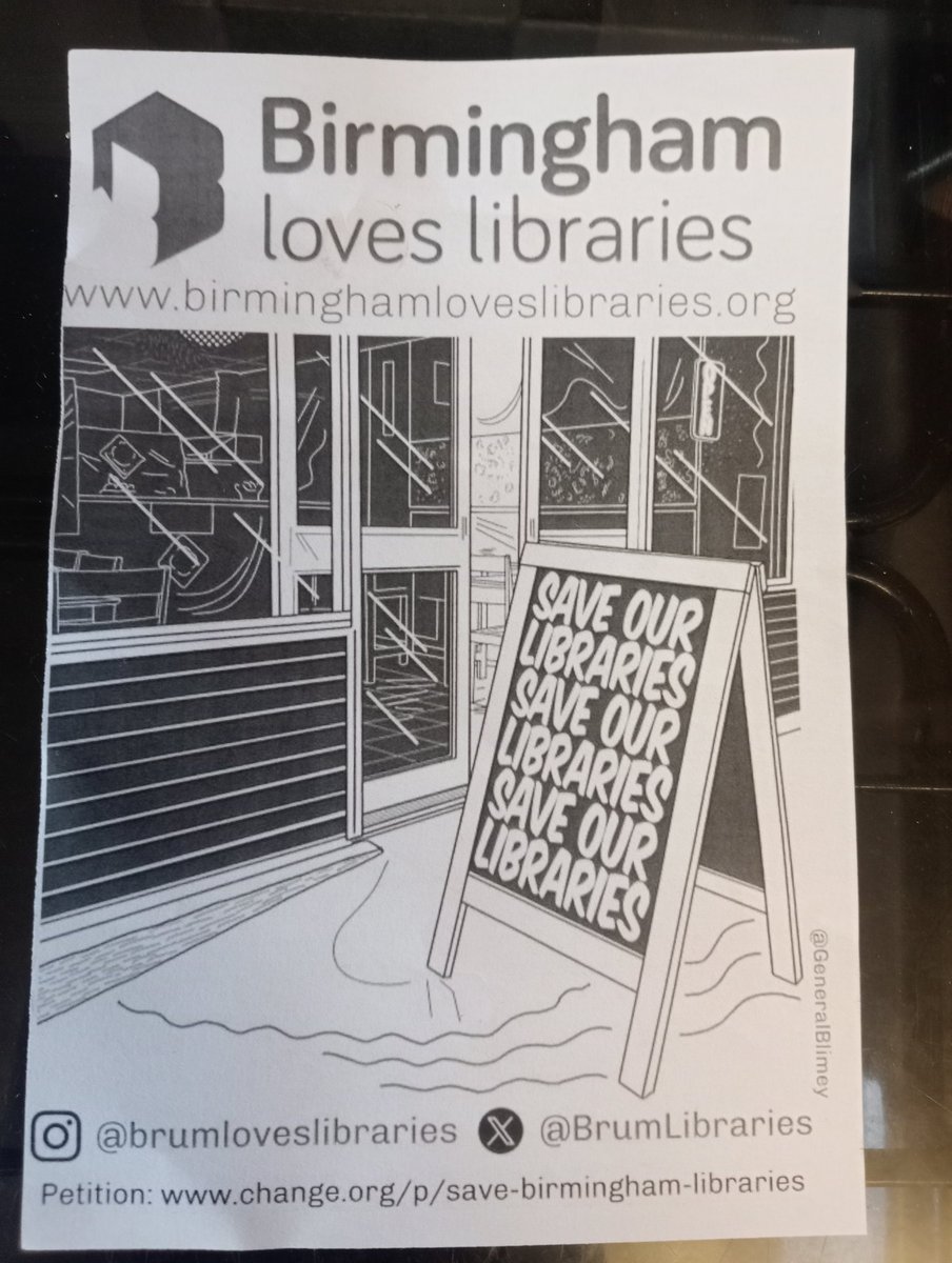 Hi @BrumLibraries from a fellow library worker in Dudley! 👋👋 Saw you all in Centenary Square today, wishing you all the luck in the world in overturning the proposed cuts to Birmingham library services! ❤️🤞📚 #LoveYourLibraries