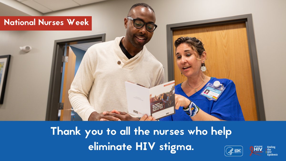 Nurses: This Nat'l Nurses Week, we celebrate professionals like yourself who have made a difference in reducing HIV stigma by screening all their patients. You can reduce HIV stigma by empowering patients to know their status! Learn more: bit.ly/49Ta0lP #nursesweek2024