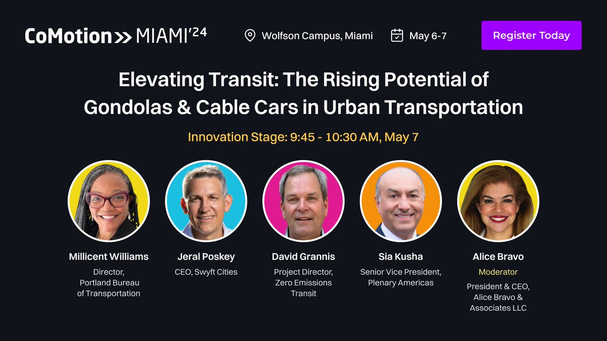 Plenary's Sia Kusha joins 70+ other speakers and 35+ mobility companies from around the world at the #CoMotionMIAMI conference on May 6-7 at Miami-Dade College AI Center.
View the program:  comotionmiami.com/program-2024
Register: comotionmiami.com/register