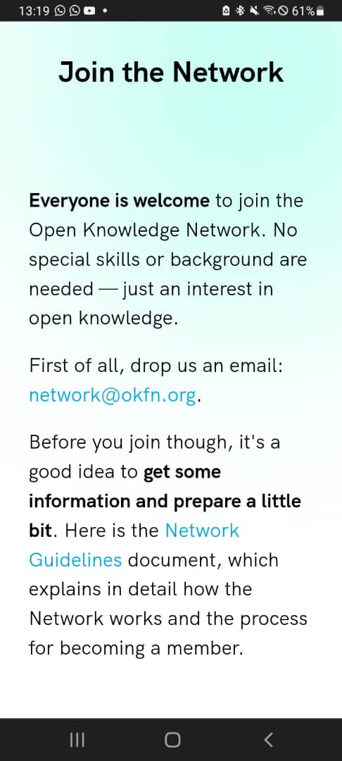 As an open podcast I hereby share some wonderful insights about @openknowledgegh, join the network of open and engage with open knowledge activities in Ghana locally and globally at large #openknowlege