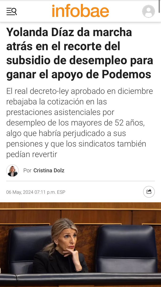 Los mayores de 52 años que perciben el subsidio no verán recortadas sus pensiones. Recordad cuando Gobierno y progresía golpeaban a Podemos y mentían negando el recorte. No cedimos a sus presiones y gracias a ello hoy retiran el recorte. Nuestros votos son para más derechos 💪🏼