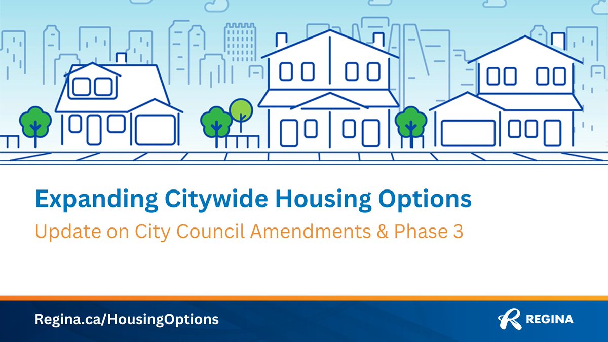 Expanding Citywide Housing Options

On April 24, City Council passed amendments to The Regina Zoning Bylaw and the Official Community Plan paving the way for the HAF planning initiatives and Council’s vision. Visit BeHeard for the update.

Learn more @ Regina.ca/HousingOptions
