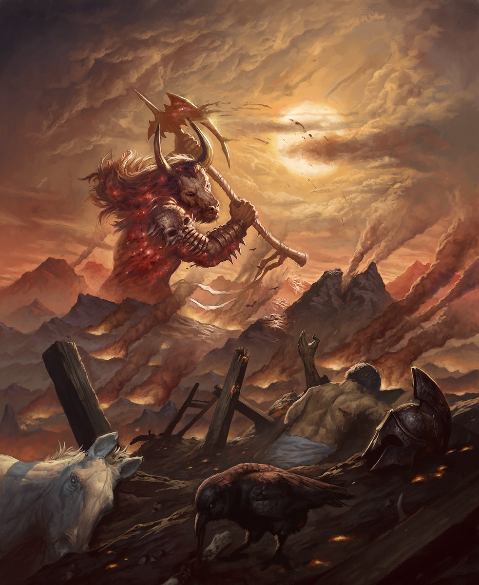 Mogis, god of slaugther Made for Magic the Gathering AD : Covey jacob