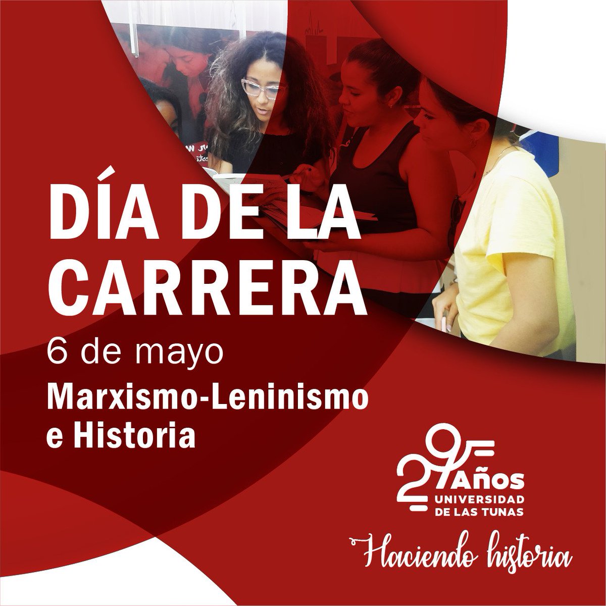 🔊 En el marco de la celebración por los 29 años de la @ULTCuba  🇨🇺 felicitamos a nuestros futuros licenciados en Marxismo-Leninismo e Historia, en el día de la carrera #HaciendoHistoria #UniversidadCubana  #SomosULT #ULTConecta @CubaMES   #LasTunasXMásVictorias