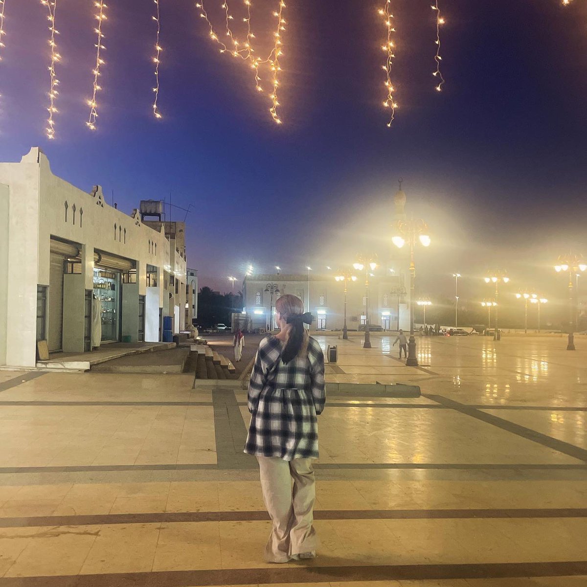 Evening stroll around Tabuk old town 🌙