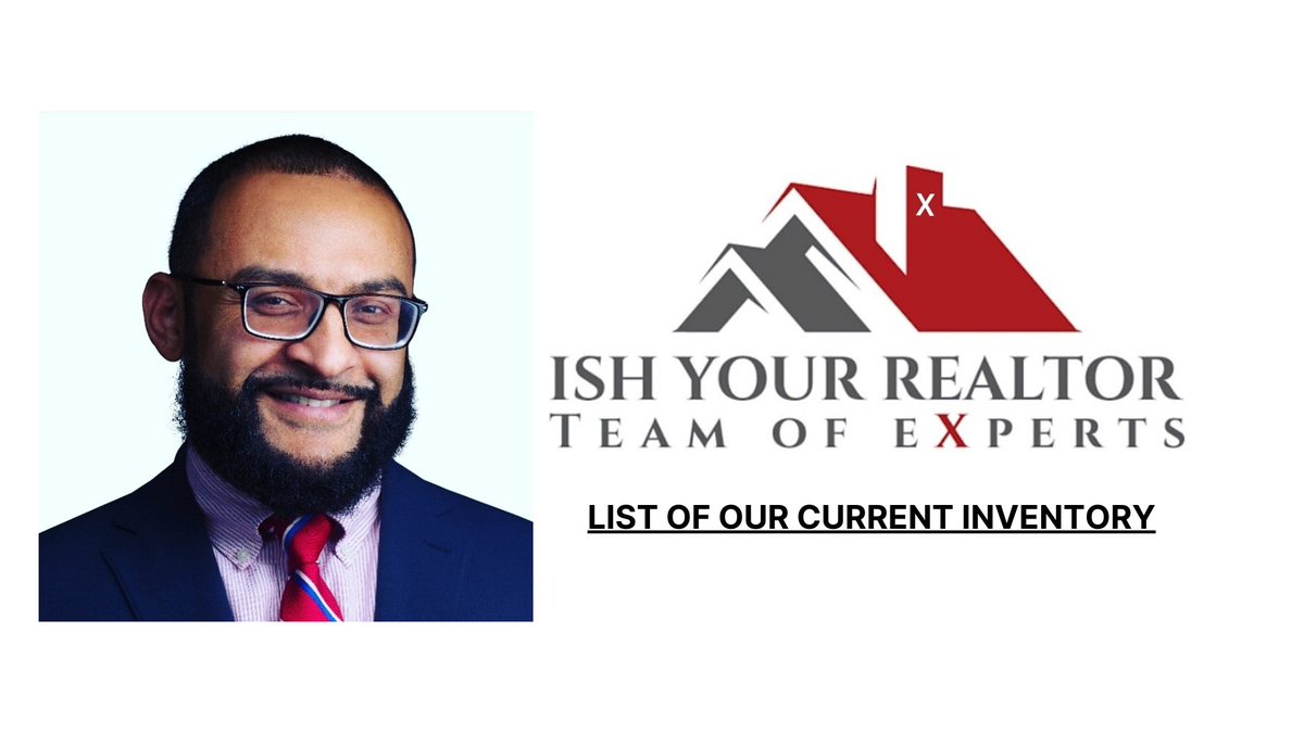 Current Inventory, Updated May 6.

app.highnote.io/c/p/93a74ac6/c…

On the BIGGEST TRANSACTION of your life, WHO you work with MATTERS!

Ismail (Ish) Kolya
Licensed R.E. Associate Broker
EXP Realty

Free Palestine. 🇵🇸

#Ishyourrealtor
#WhoYouWorkWithMatters
#3xICONAgent