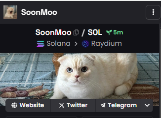 SoonMooCatToken's tweet photo. Information has been updated on Dexscreener

https://t.co/YM9vJ40zLf https://t.co/UY6P2Nfoju