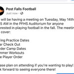 Photo by Post Falls Football (@PF_Trojan_FB)
