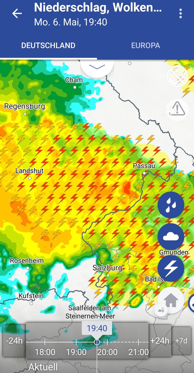 🙀🙀🙀
Wohnt jemand in #Regensburg, #Passau, #Gmunden oder dazwischen?
Ist es wirklich so ⬇️🙀🙀🙀
#Gewitter #Starkregen