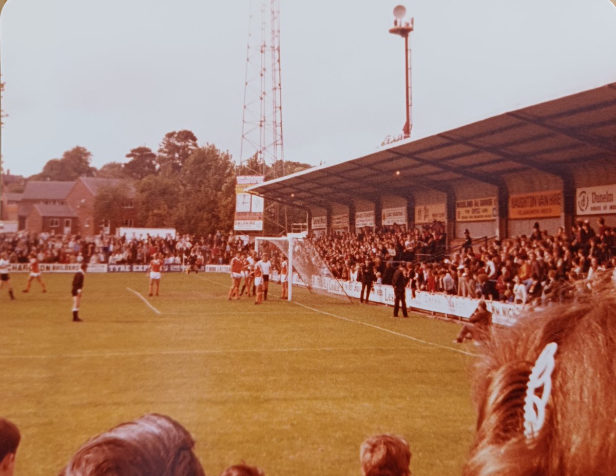 Darlington FC v Blackpool FC at the Feethams in early 80's.
Can't remember the year or the score.  (Returned a few years later in 1985 for a magnificent 0 - 4 win and promotion!)
#utmp 🍊🍊