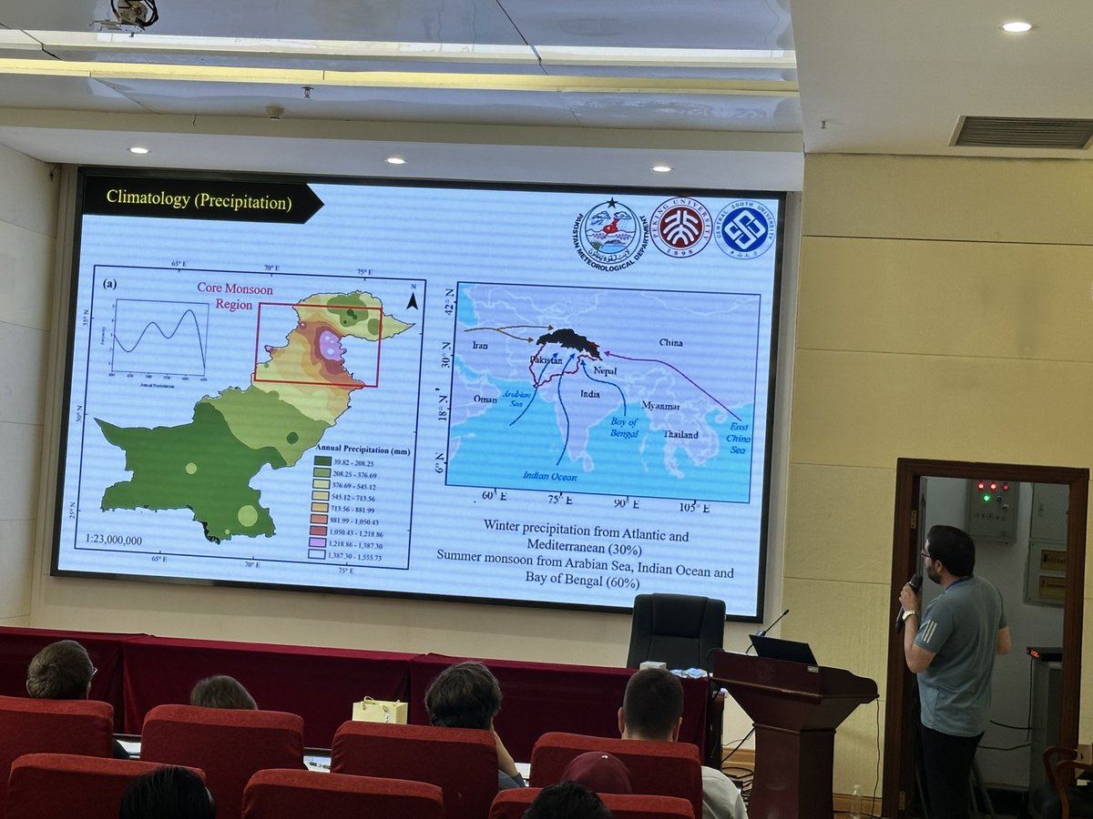 Happy to see a PhD candidate from Peking University presented my research work on hydro-climatic changes and precipitation extremes in response to monsoons and floods in recent years in Pakistan at a conference held in Beijing.