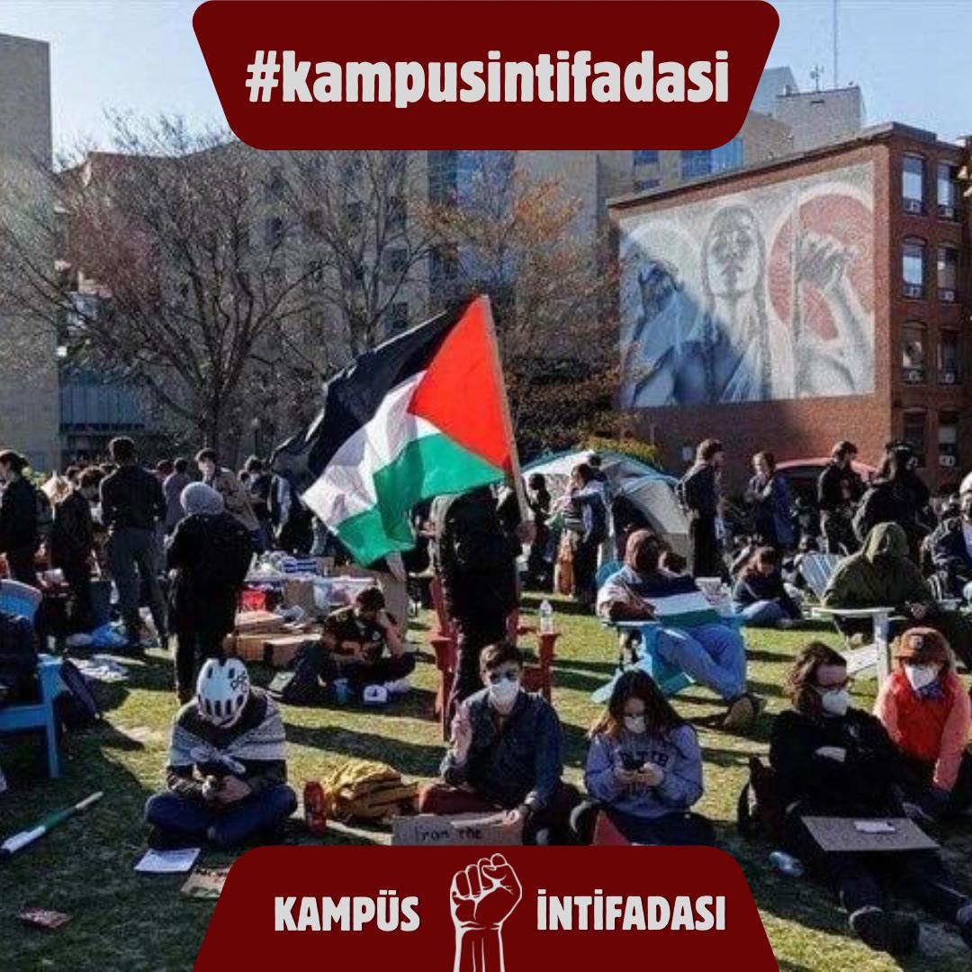 #kampusintifadasi 
Zelil İsrail! Dünya uyanıyor! Size azablı kabuslar!