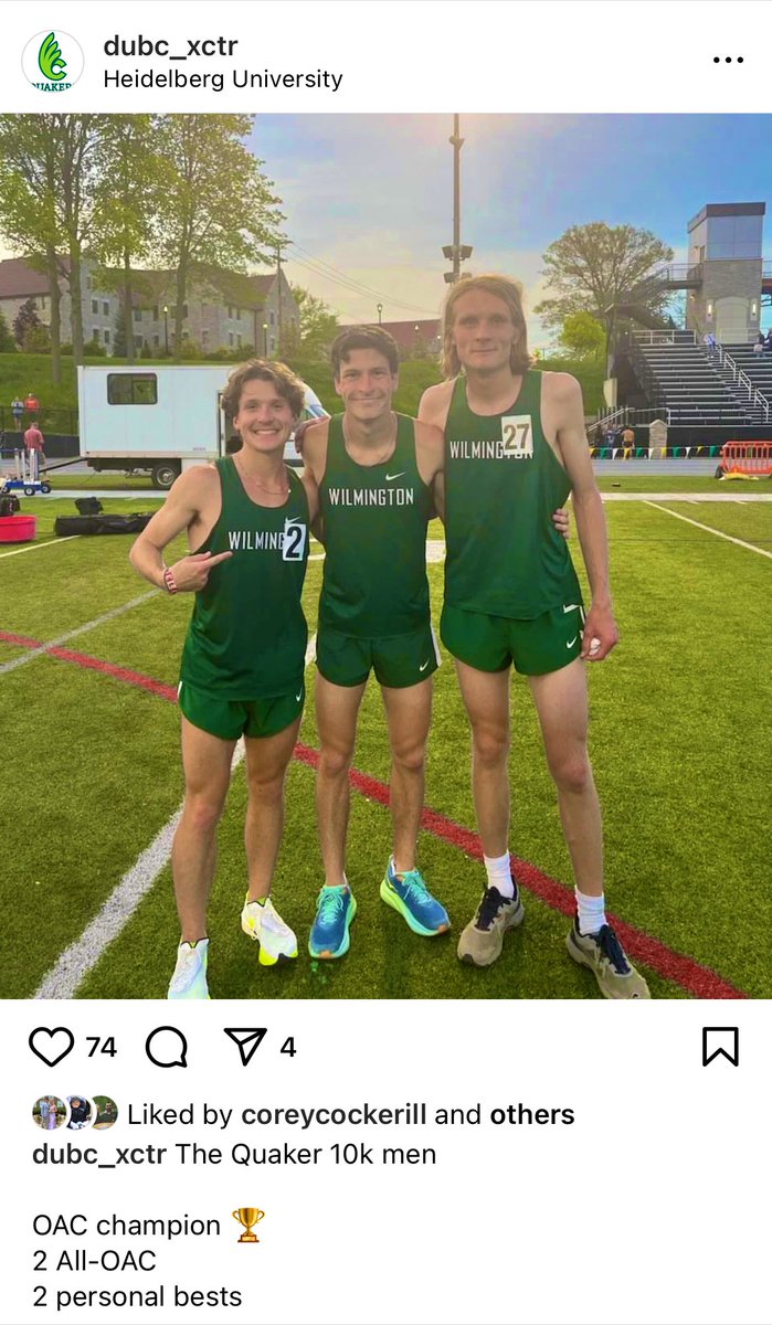 YOU LOVE TO SEE IT! I’ve seen these 3 running essentially everyday for the last 2+ years and for all 3 of them to deliver at the biggest meet of the season is flat out awesome!!!

Congratulations fellas! Happy for you guys! More work coming! #WeAreDubC #Earnednotgiven @DubC_XCTR