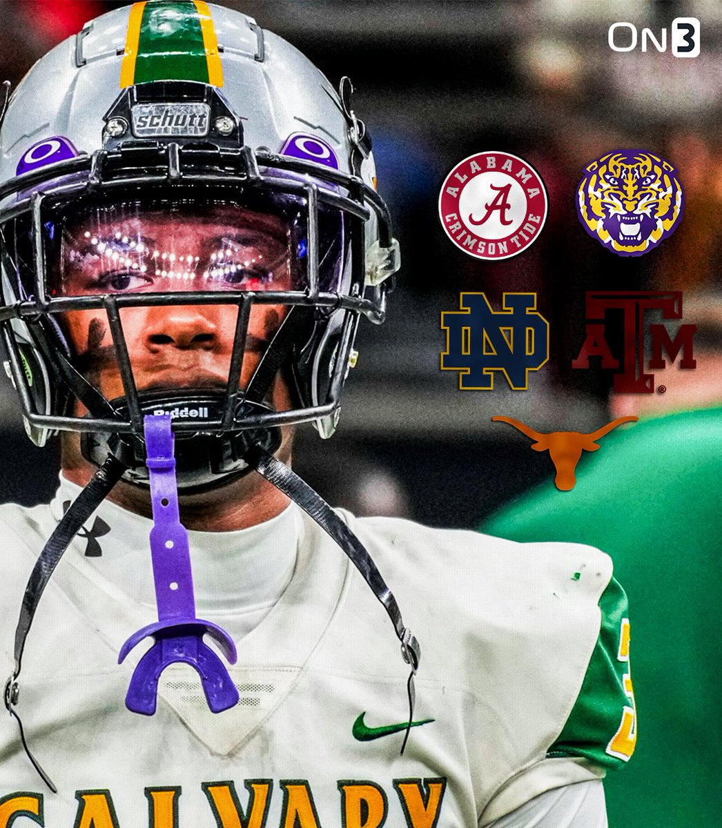 4-star RB James Simon is closing in on a decision, per @ChadSimmons_ He'll choose between Alabama, LSU, Notre Dame, Texas and Texas A&M‼️ Read: on3.com/news/4-star-rb…