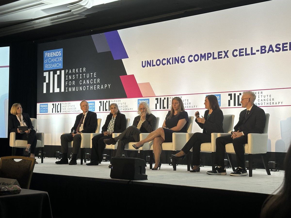 Our 2nd panel discussion is underway as PICI Center Director @Stanford Crystal Mackall (@MackallLab), MD, guides conversation on immunotherapy treatments w/ PICI Investigators Phil Greenberg, MD, (@fredhutch), @marcelamaus, MD, PhD, @US_FDA experts & patient advocates.