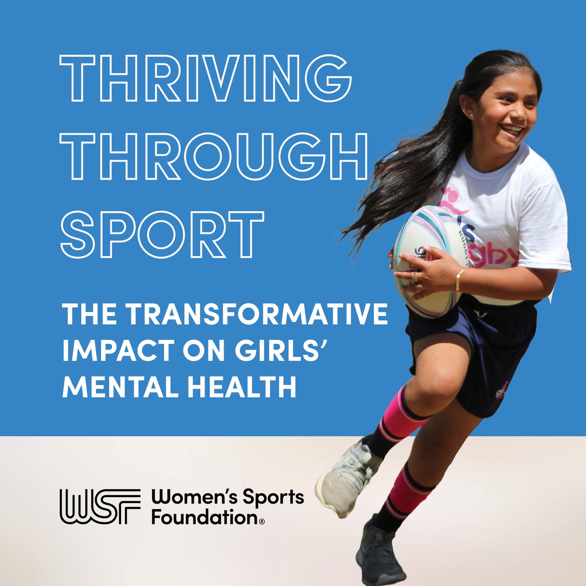 According to @WomensSportsFdn's latest research 'Thriving Through Sport: The Transformative Impact on Girls' Mental Health,' girls who take part in sports have lower levels of depression + anxiety symptoms than girls who never played. 🔗 Read more, here: loom.ly/88PaLSg