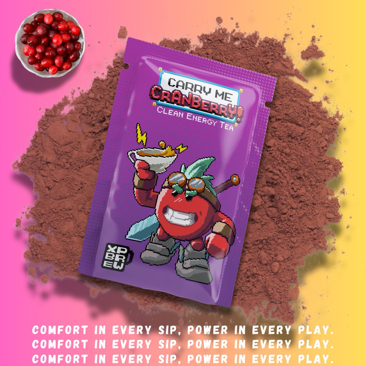 Carry Me Cranberry 🍒

Sick of carrying everyone on your back in game sessions⁉

☕This energy tea is for you. 

Re-charge your senses with XP BREW. 

 #cleanenergy  #gaming #xpbrew #gamer #energydrink