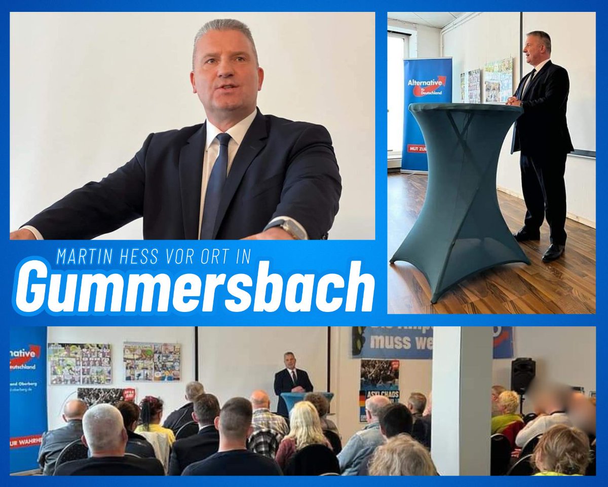 Am Samstag sprach ich im nordrhein-westfälischen Gummersbach vor vollem Haus über die derzeitige Sicherheitslage Deutschlands und den demokratiefeindlichen Kampf gegen Rechts. Ich belegte anhand aktueller Fakten den desolaten Zustand, in dem sich unser Land unter der