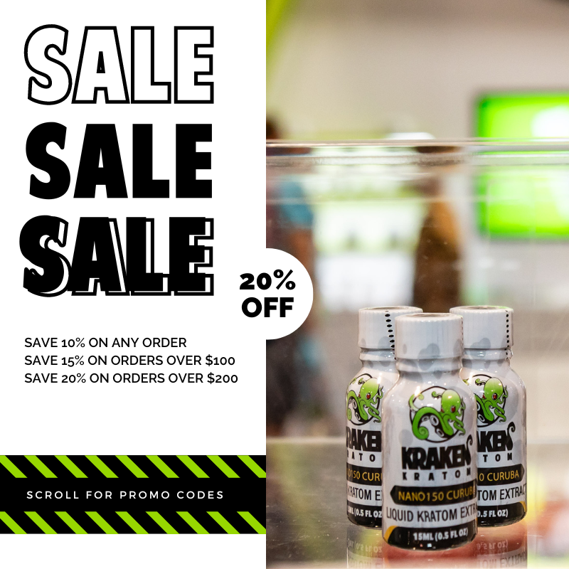 Shop &amp; Save More at Kraken Kratom

- Enjoy a delightful 10% off any purchase with coupon code 'MAYSAVE10'.

- Take 15% off when you spend over $100 with coupon code 'MAYSAVE15'.

- Score 20% off on orders of $200 with coupon code 'MAYSAVE20'. 

krakenkratom.com