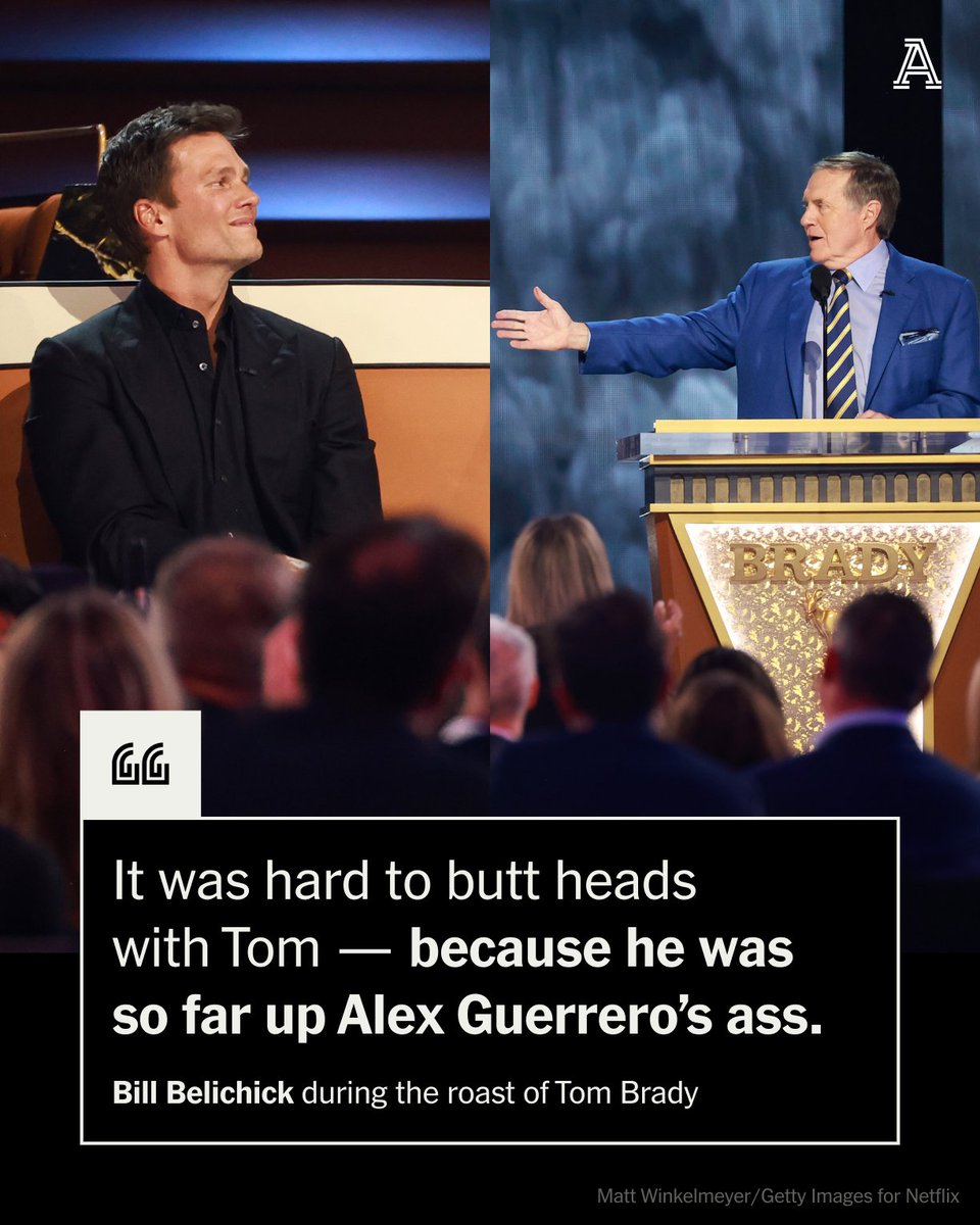 They certainly didn't pull any punches. During the roast of Tom Brady, everything from his divorce from Gisele Bündchen, Spygate, Deflategate and Brady's relationship with Alex Guerrero were on the table. Read more: theathletic.com/5474066/2024/0…
