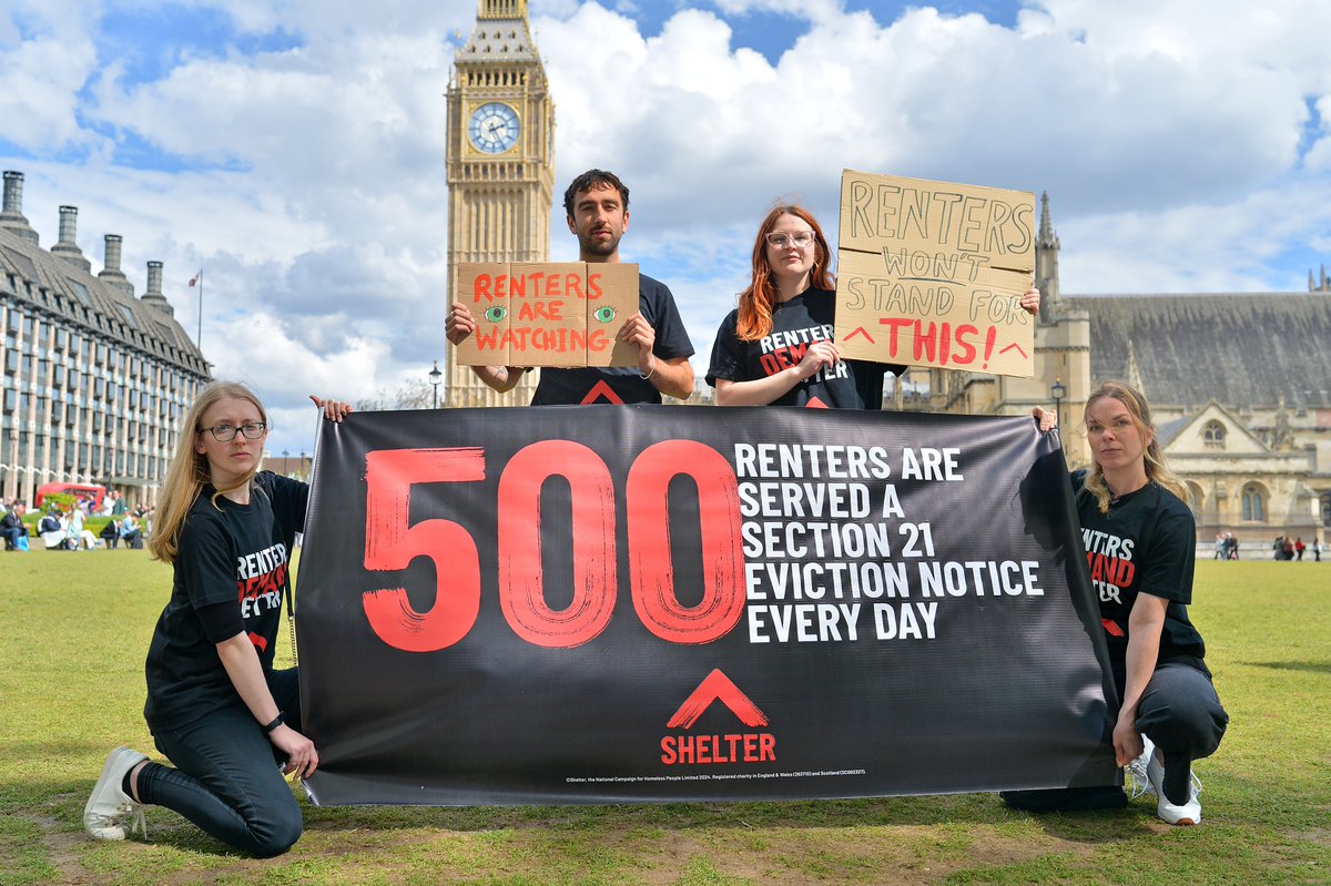 Over 500 renters are served a section 21 eviction notice EVERY DAY. It’s time for housing leaders across all parties to remind Parliament why we needed this Bill in the first place, and fight for renters. Tell them nothing less than a re-write will do shltr.org.uk/ifl5t