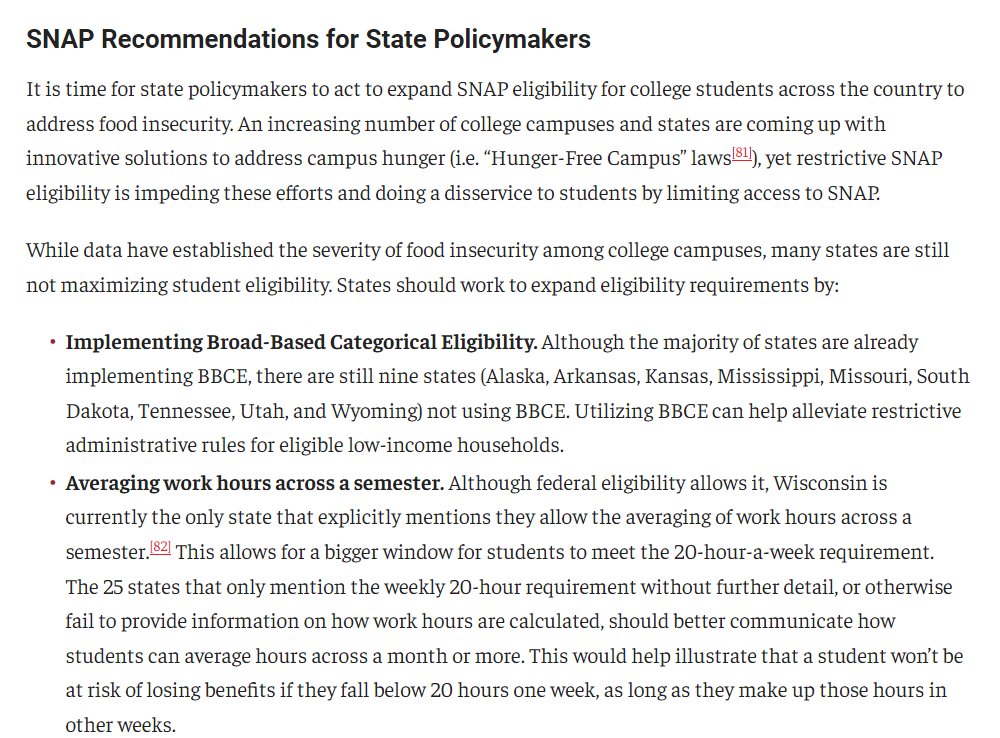 States need to use all tools at their disposal to make higher ed more affordable, address basic needs, and improve economic mobility. In this new report with @TICAS_org, we offer ways for state leaders to meet the moment through reforms to public benefit programs.